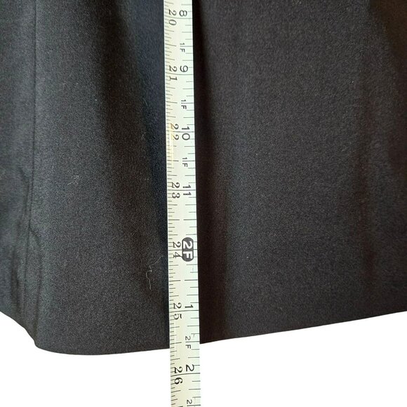 ELLE Classic Black Button Front Blazer Womens Sz 16 Jacket Long Sleeve Lined - Picture 5 of 13